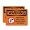 Signmission Important Don't Pour Grease With Symbol, 7 in W x Rectangle, Vinyl Decal OS-2PACK-WS-D-57-L-12197 - alternate 1